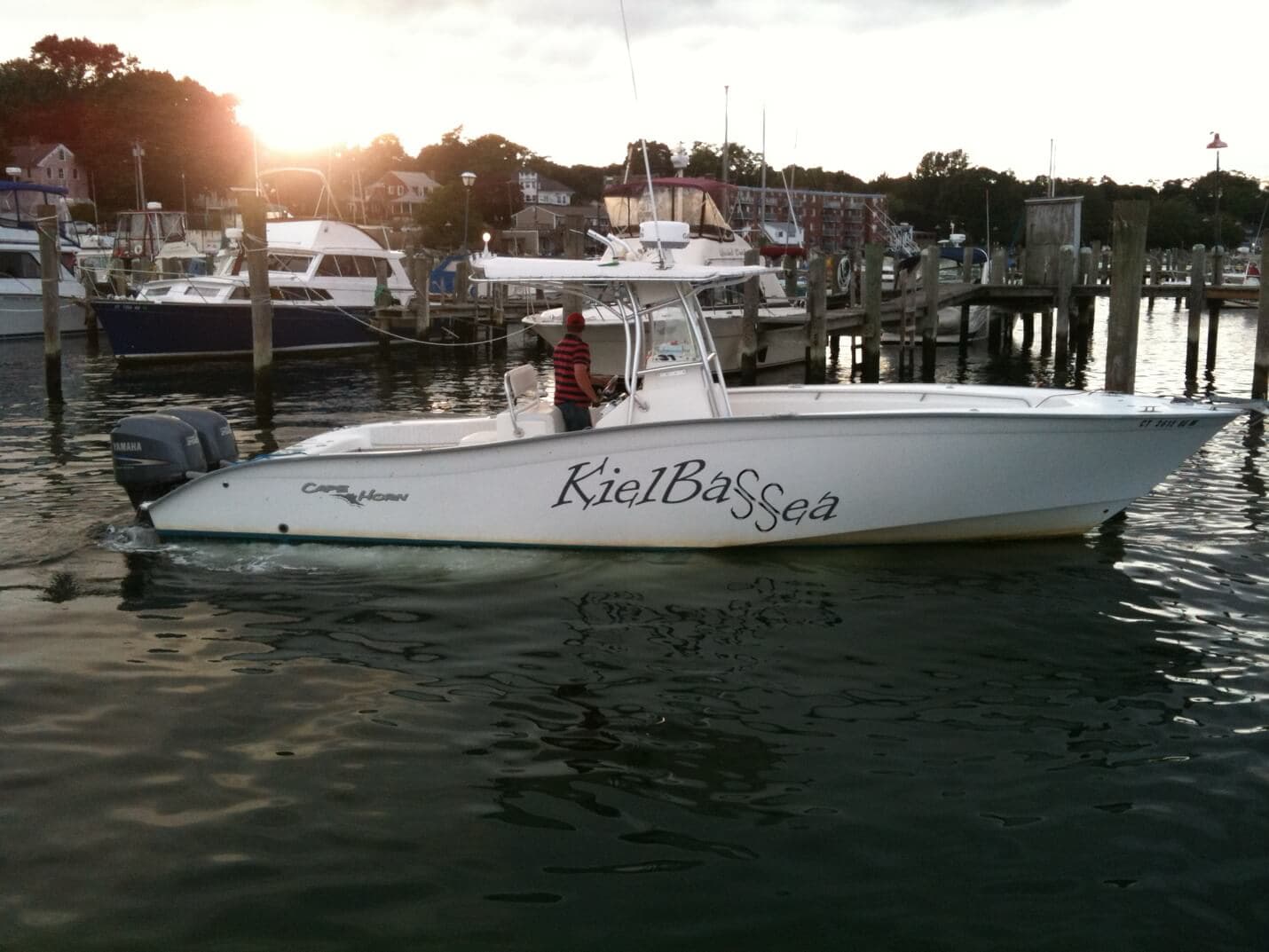 The KielBaSSEA tied up dockside after an offshore run